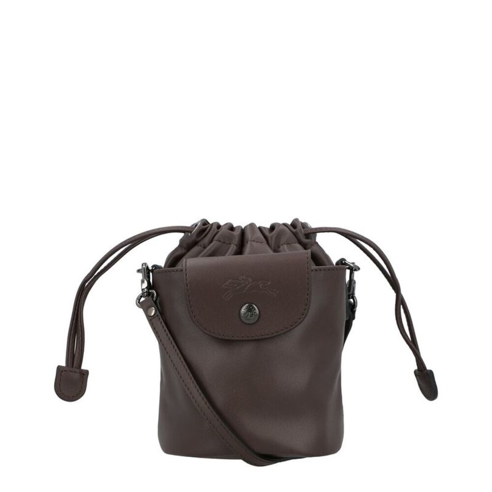 Longchamp Le Pliage Xtra Xs Leather Bucket Bag, Brown - Picture 5 of 5